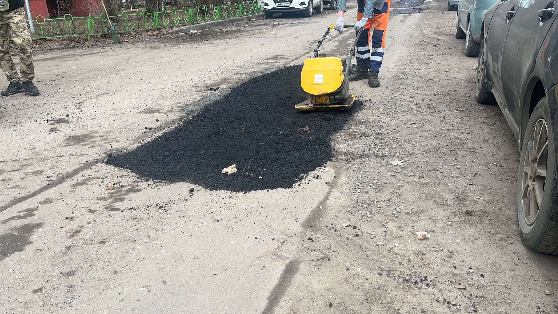 ремонт дорог, ремонт дороги, ямочный ремонт, ямы,