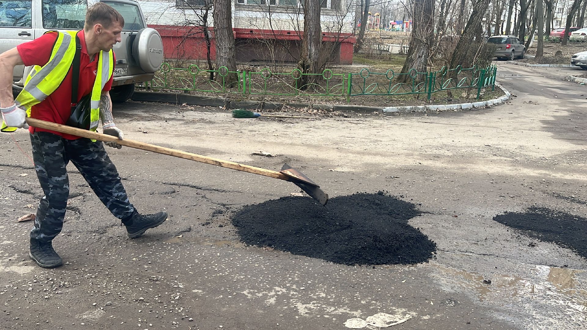 ремонт дорог, ремонт дороги, ямочный ремонт, ямы,