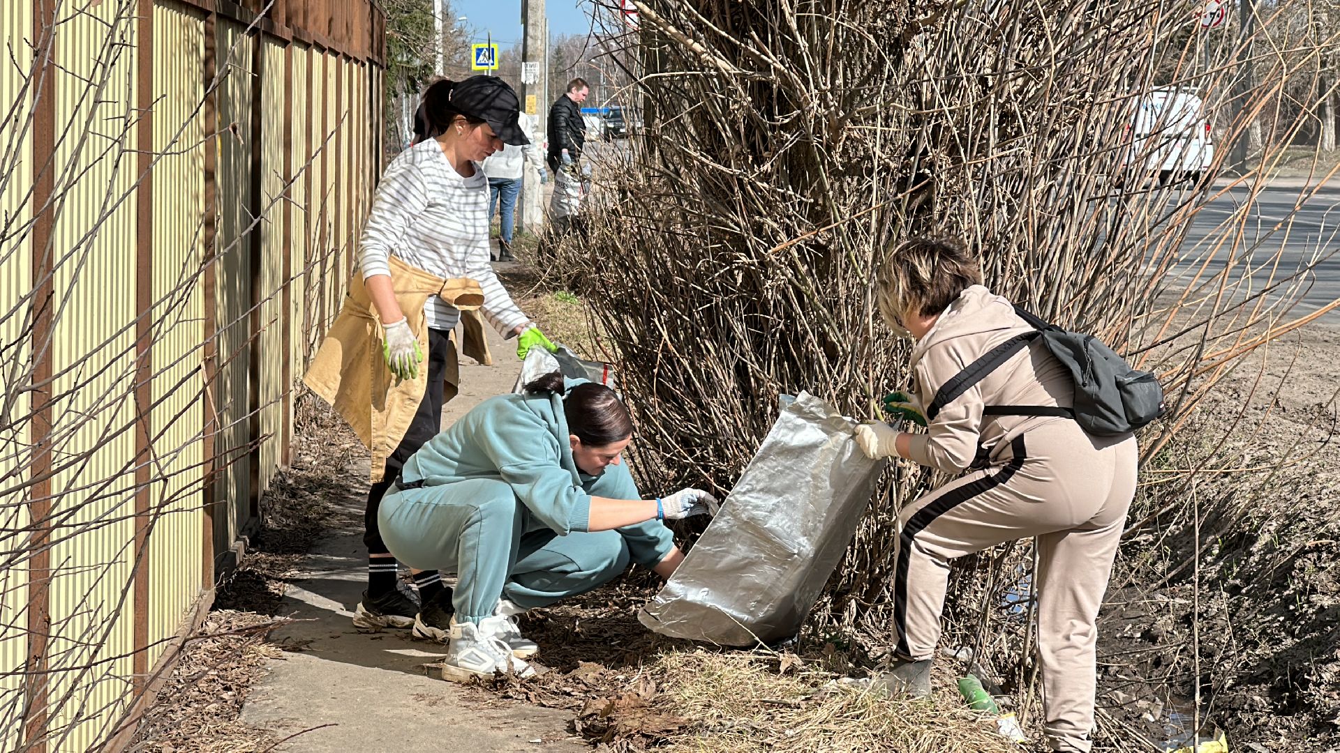 Клин, общество, благоустройство, субботники, люди,