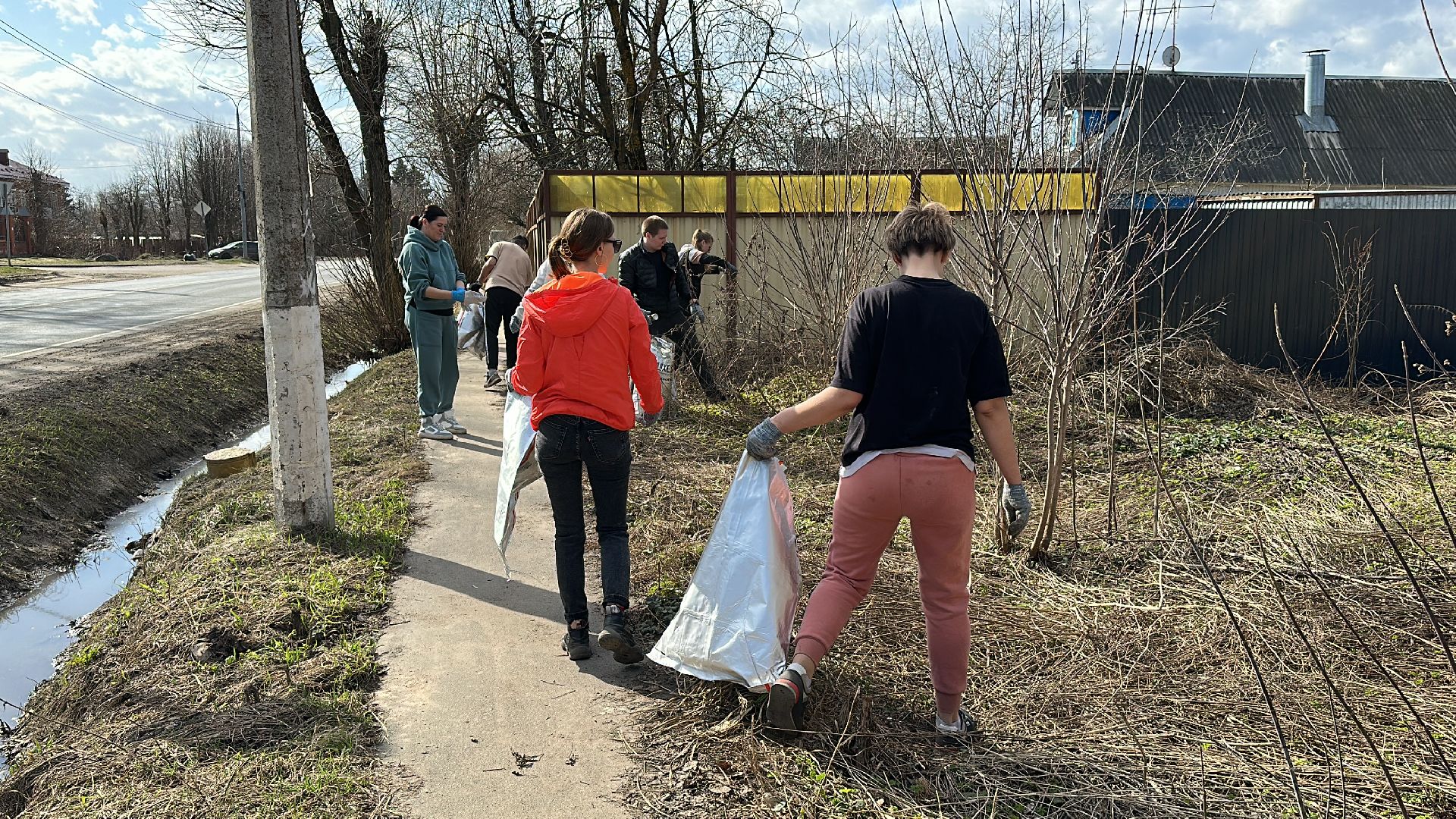 Клин, общество, благоустройство, субботники, люди,
