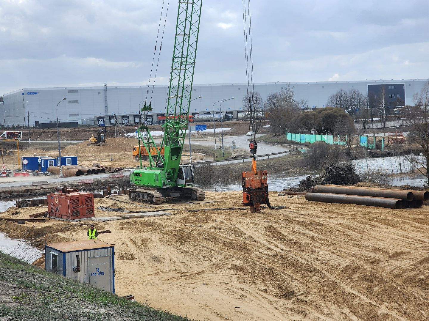 пушкино, дорожное движение, трасса, реконструкция, дорожные работы,