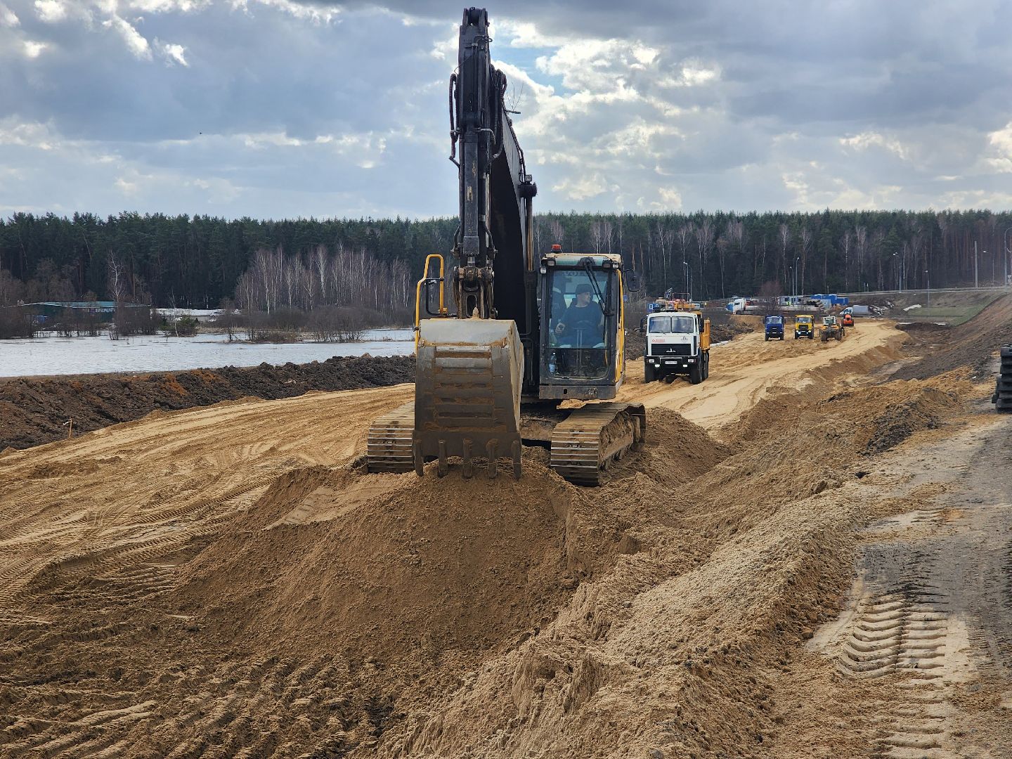 пушкино, дорожное движение, трасса, реконструкция, дорожные работы,
