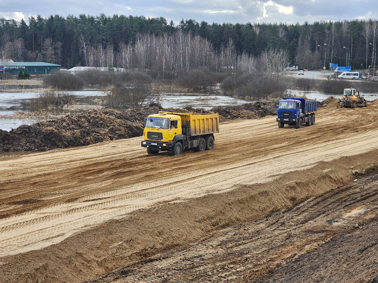 пушкино, дорожное движение, трасса, реконструкция, дорожные работы,