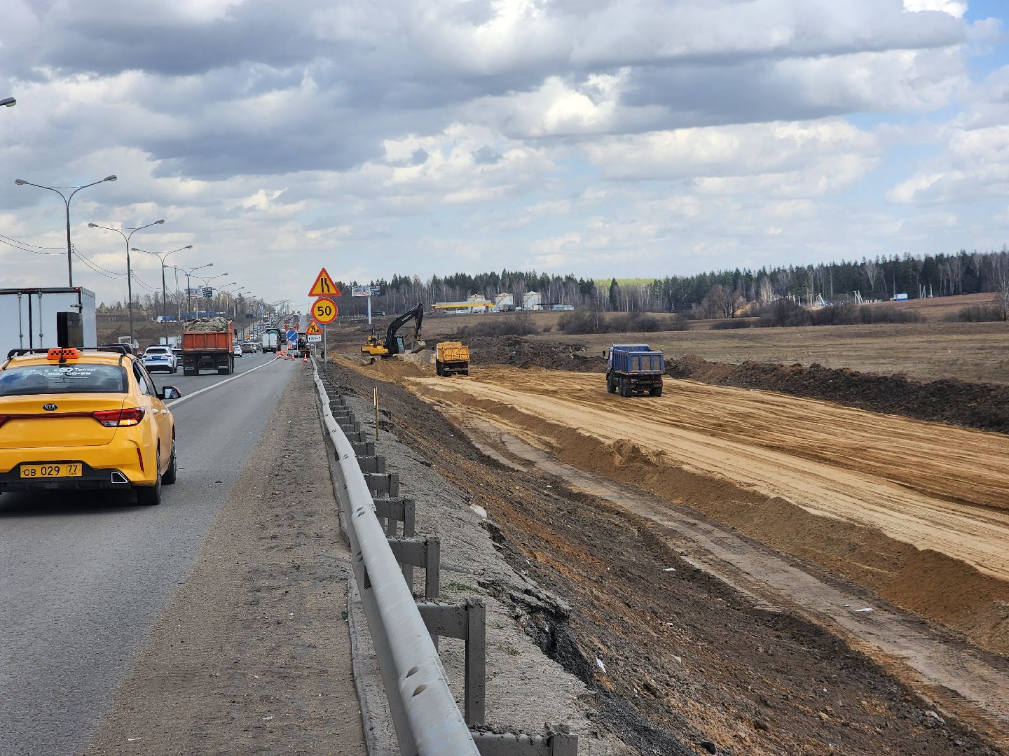 пушкино, дорожное движение, трасса, реконструкция, дорожные работы,