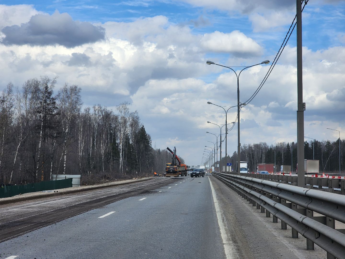 пушкино, дорожное движение, трасса, реконструкция, дорожные работы,