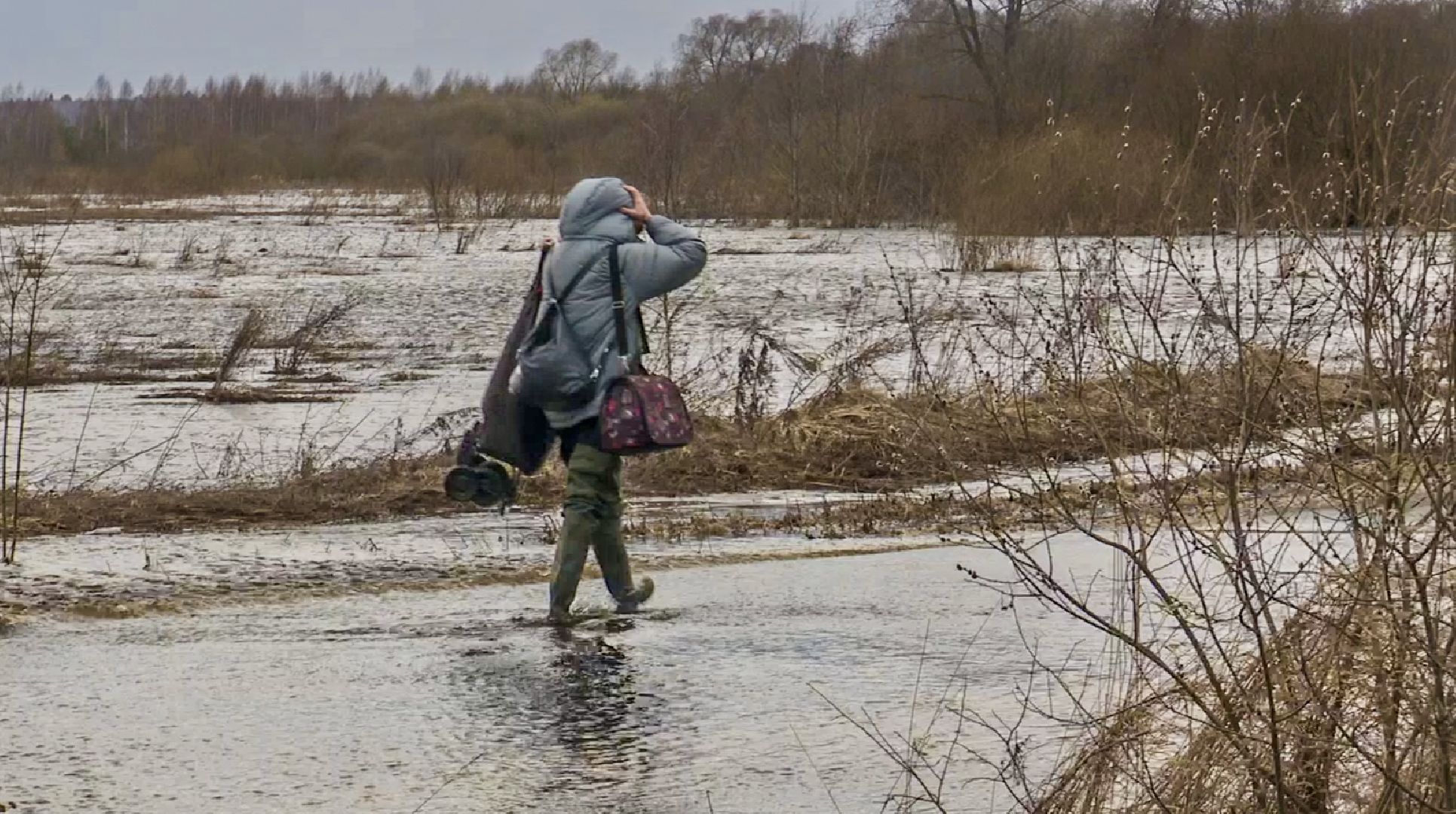 Клин, общество, противопаводковые мероприятия, спасатели, весна, таяние снега,
