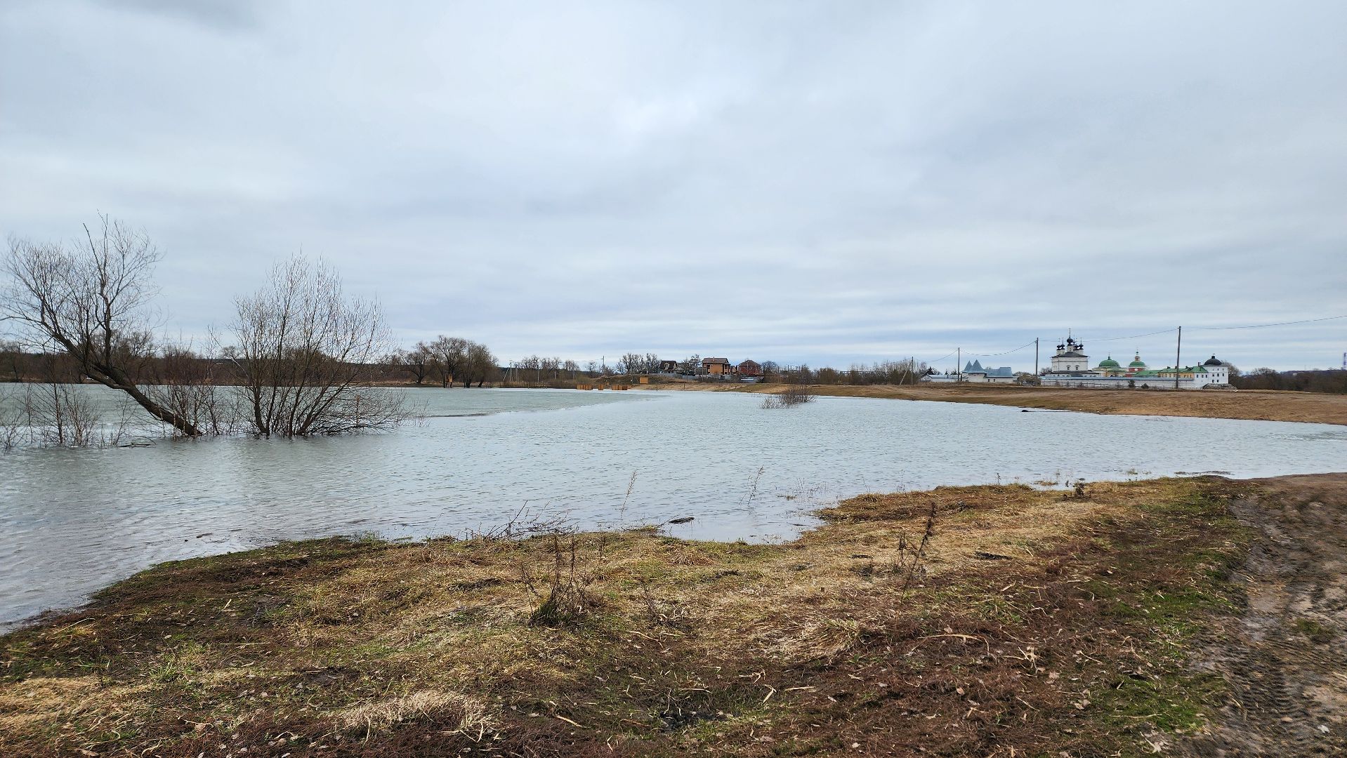 Природа подмосковья, весенний паводок, ступино,