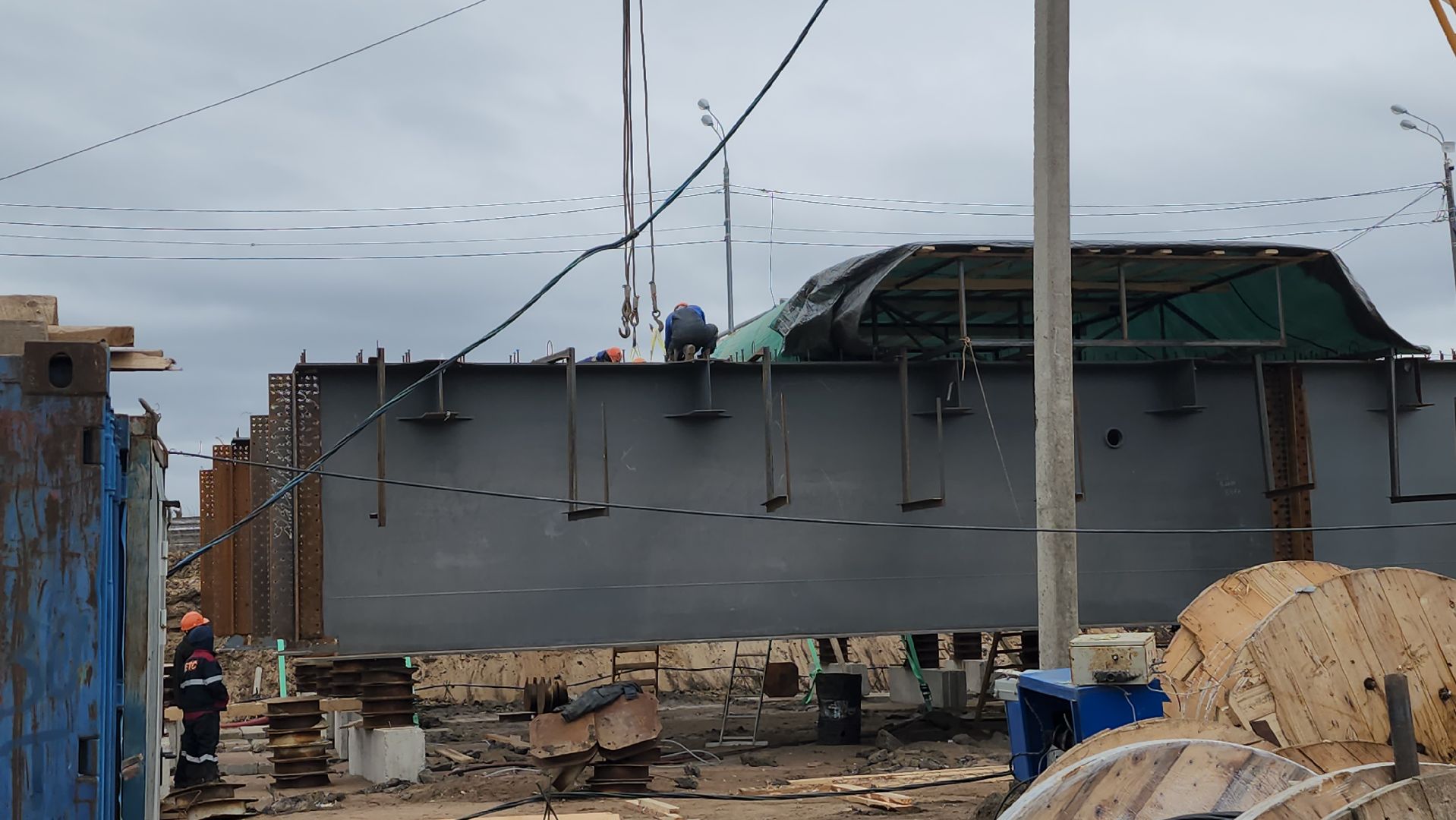 серпухов, федеральная трасса М2, мост через Оку, строительство моста, 102 км,