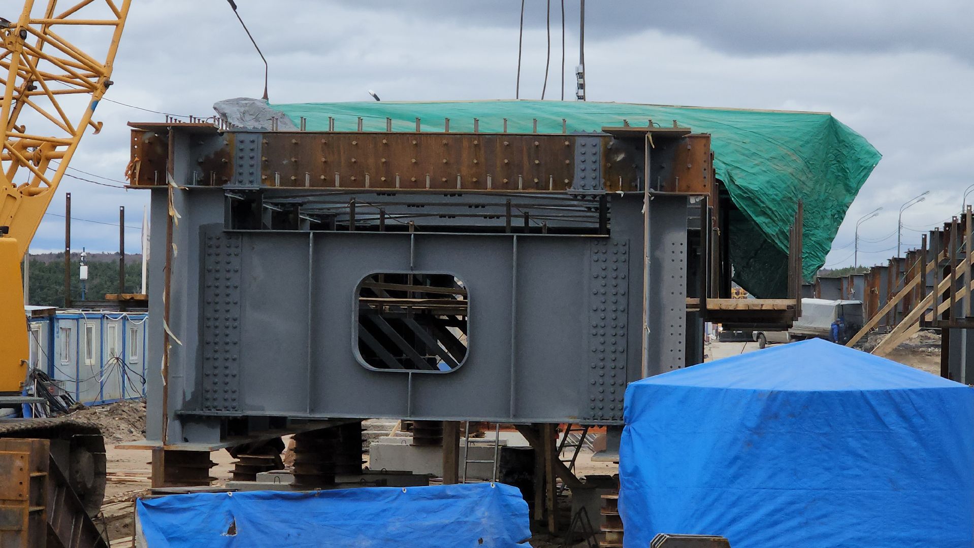 серпухов, федеральная трасса М2, мост через Оку, строительство моста, 102 км,