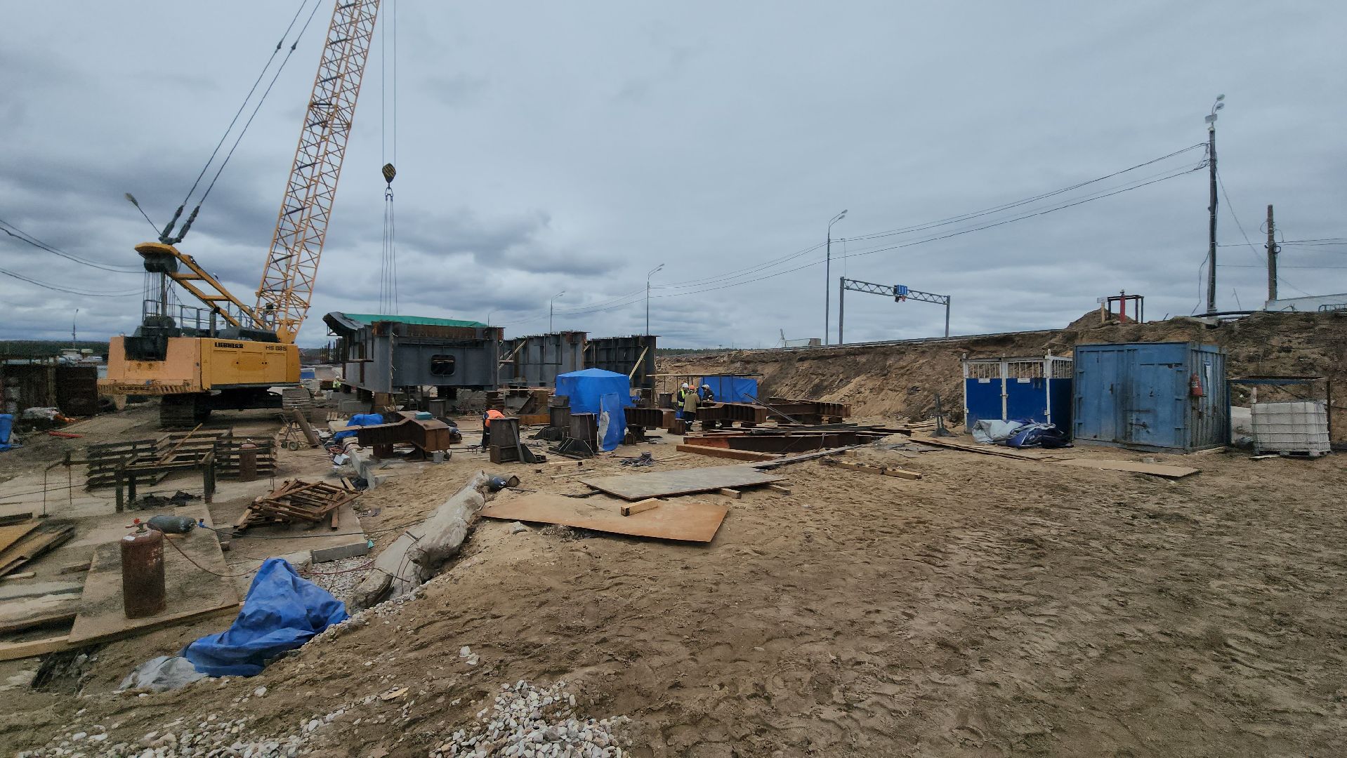 серпухов, федеральная трасса М2, мост через Оку, строительство моста, 102 км,