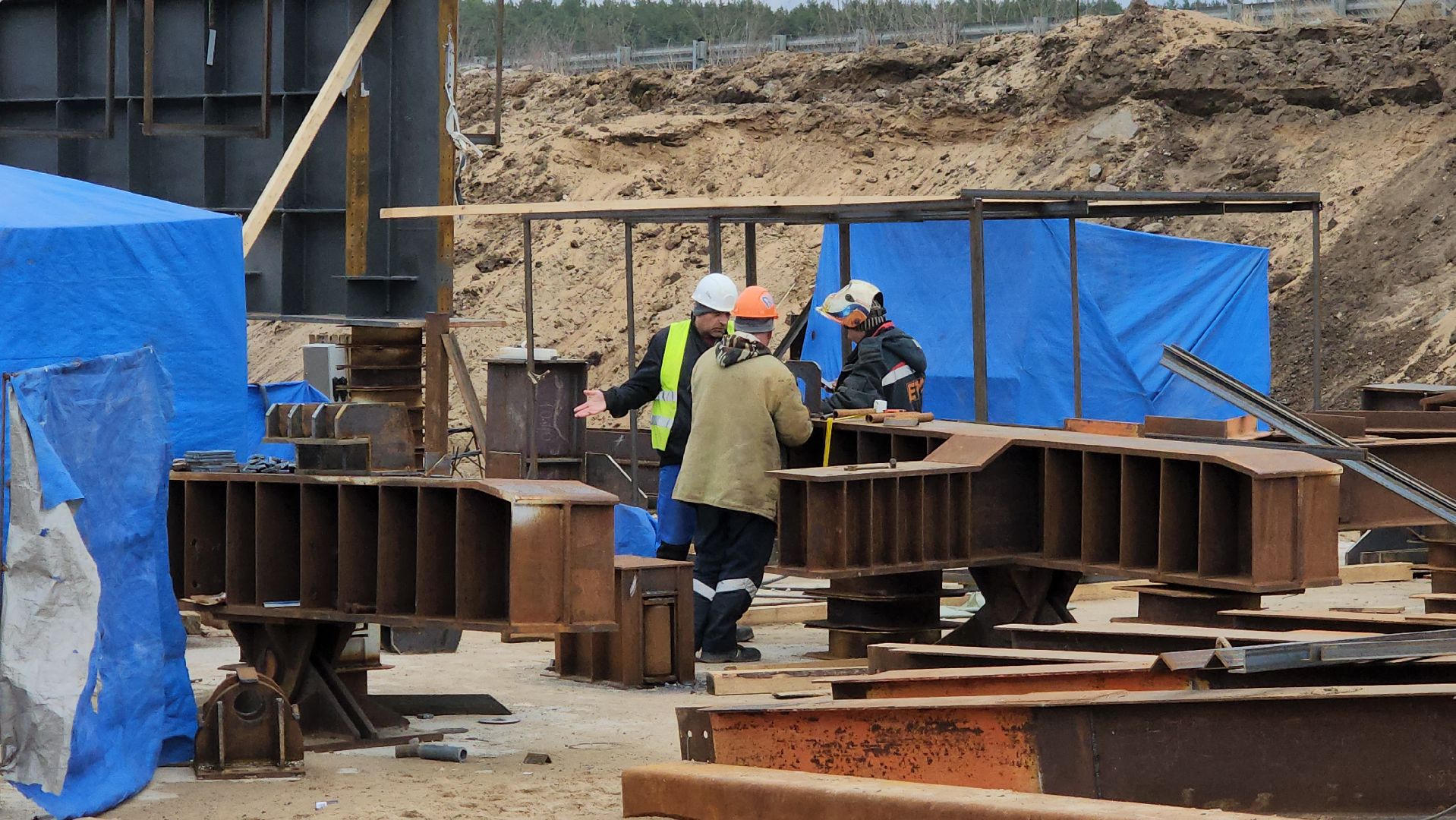 серпухов, федеральная трасса М2, мост через Оку, строительство моста, 102 км,