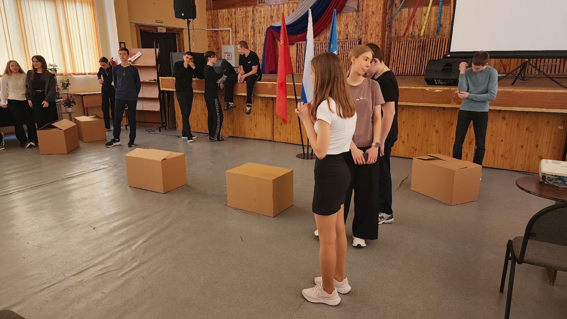 кашира, школа 4, спектакль, театр, федеральный проект, 9 мая, день победы,