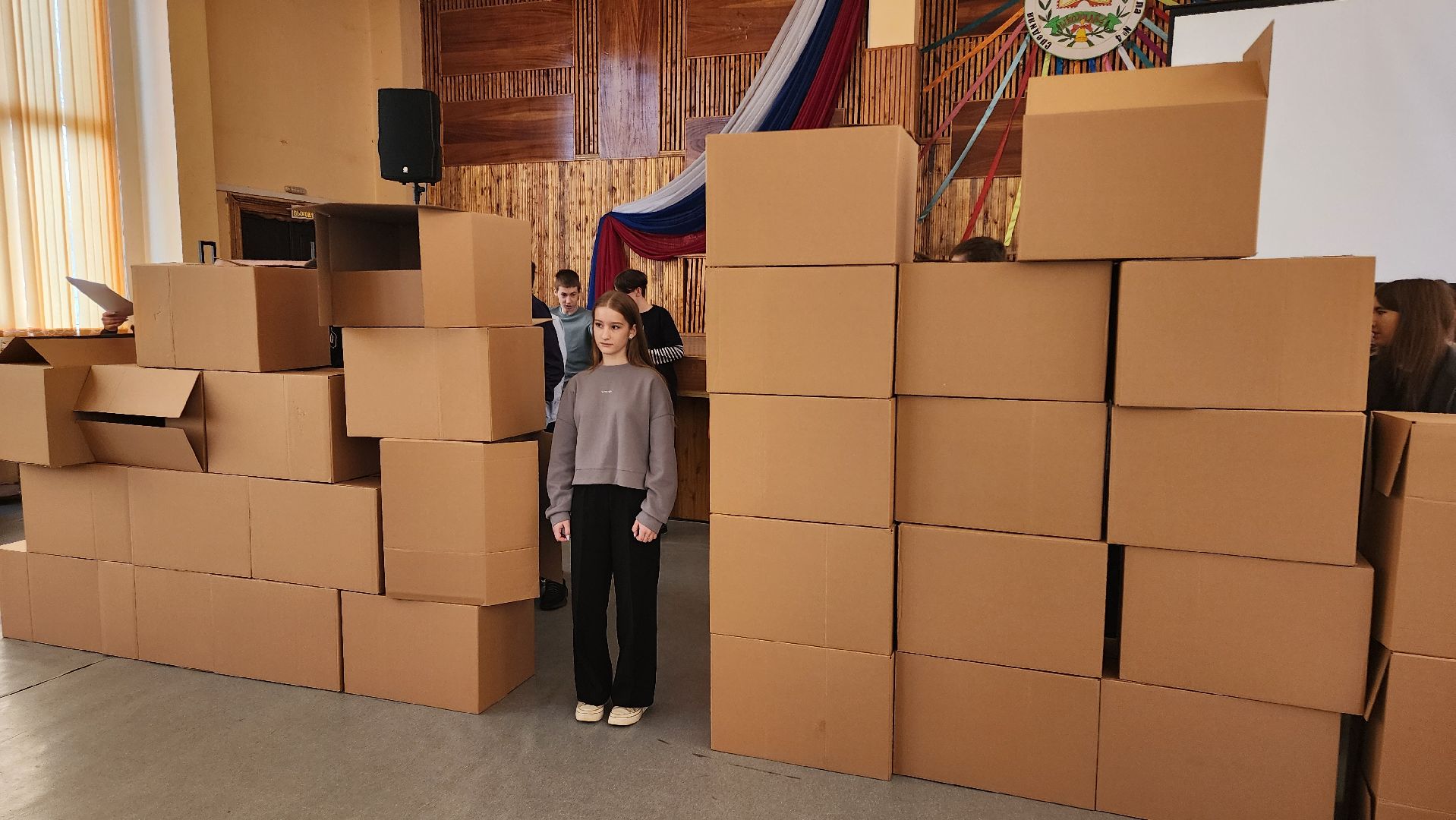 кашира, школа 4, спектакль, театр, федеральный проект, 9 мая, день победы,