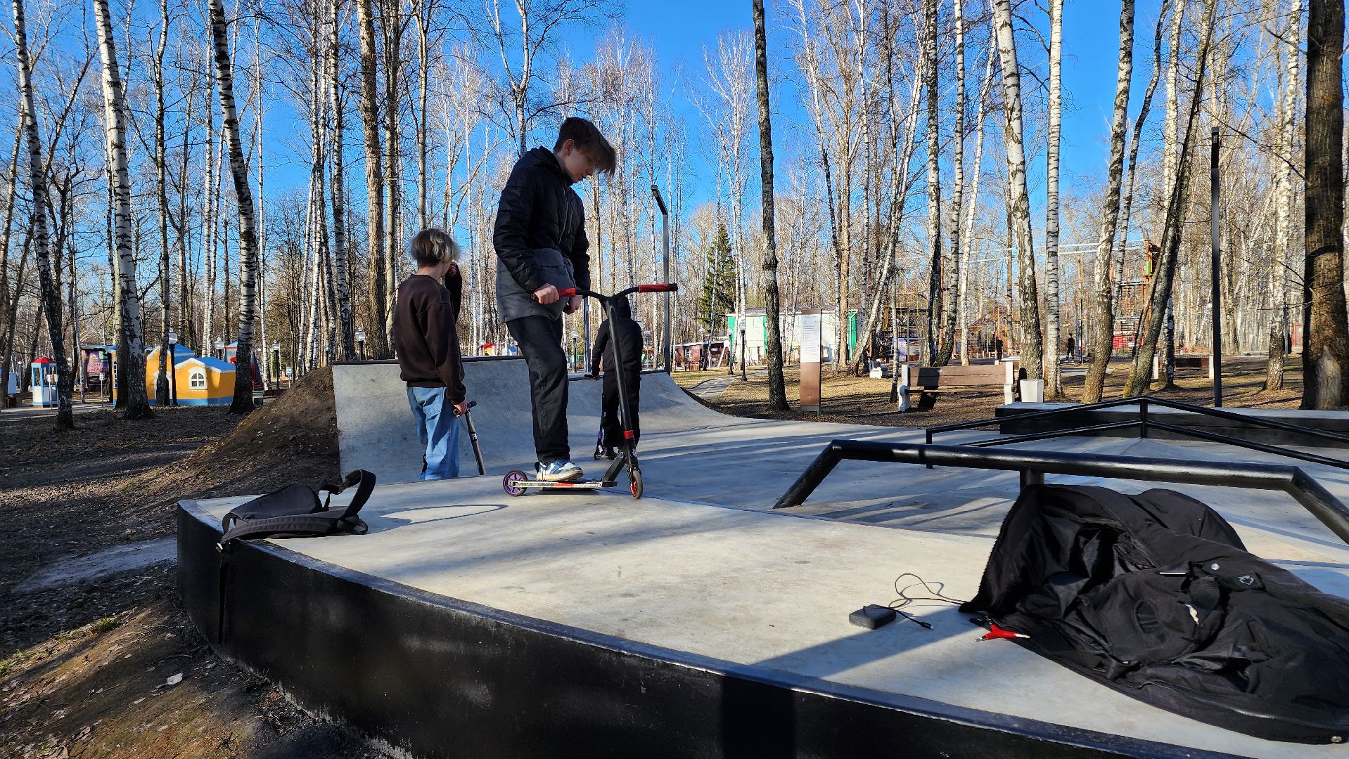 кашира, городской парк, скейтпарк, самокат, скейтборд, bmx, открытие сезона,