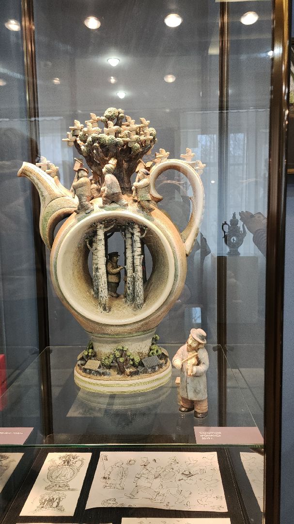 электросталь, мой город, жители города, культура, музей, выставка, культура подмосковья, гжельские узоры, керамика,