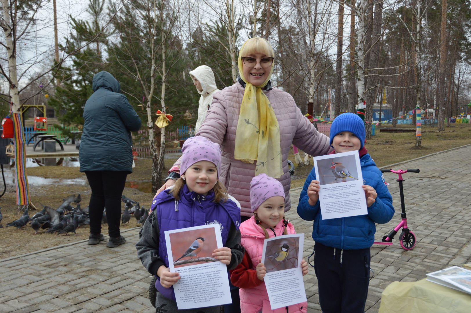 шатура, покормите птиц зимой, парк, парки подмосковья ., парки шатуры, международная акция, кормушки,