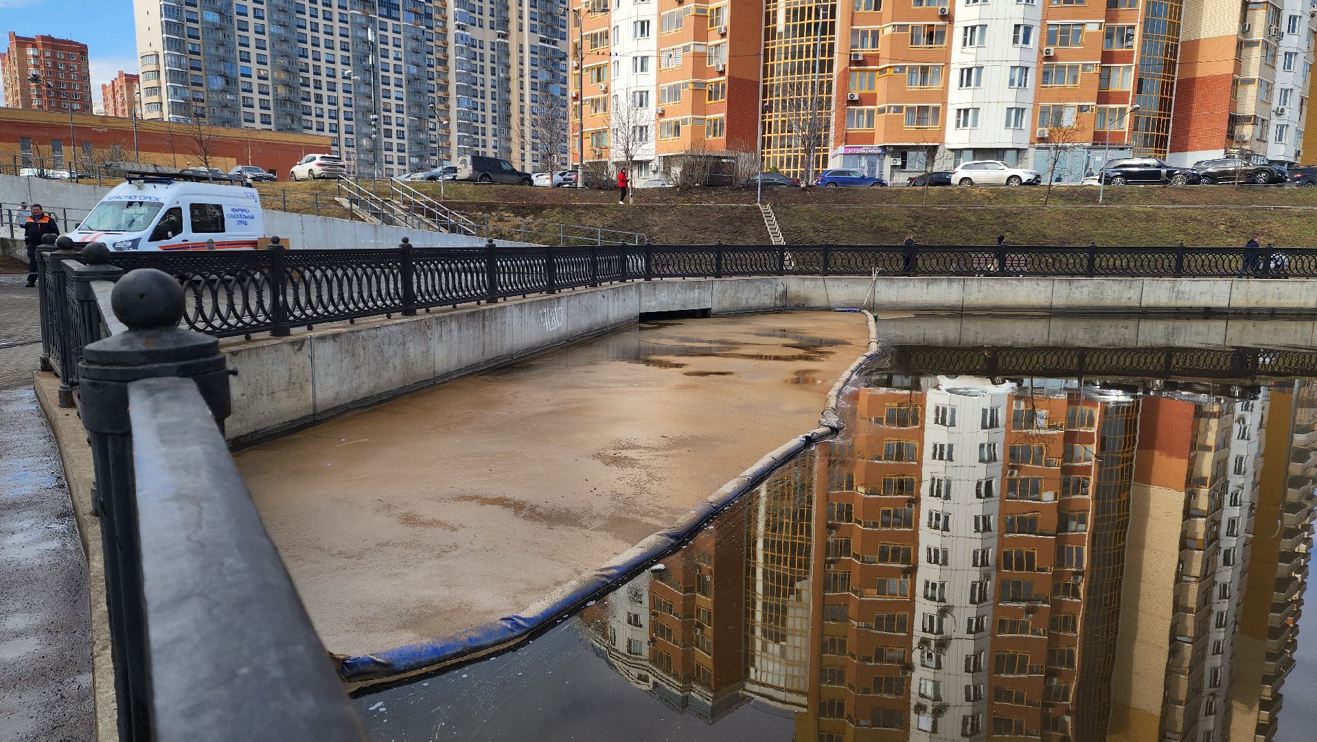 красногорск, чп, экология, нефть, москва-река,