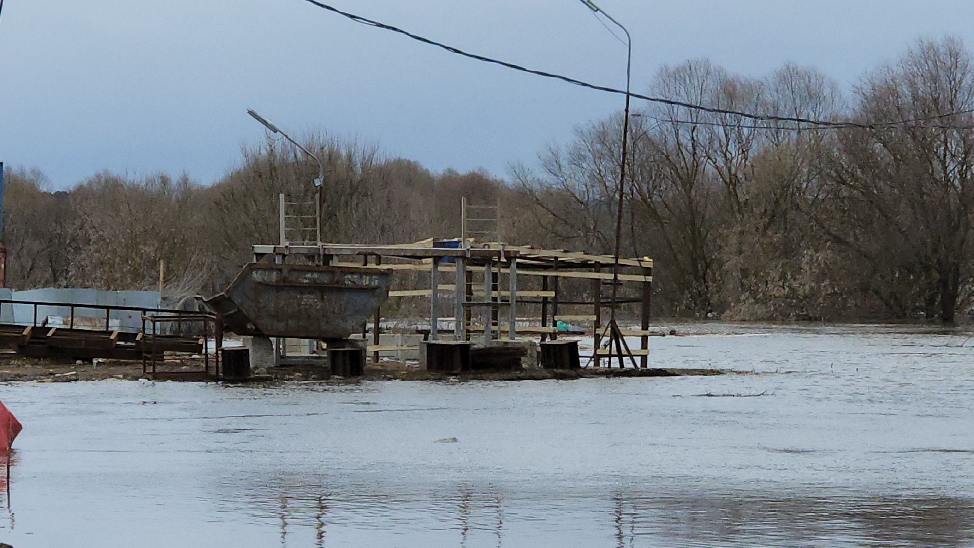 серпухов, мост через оку, строительство моста, паводок на оке, трасса М2,