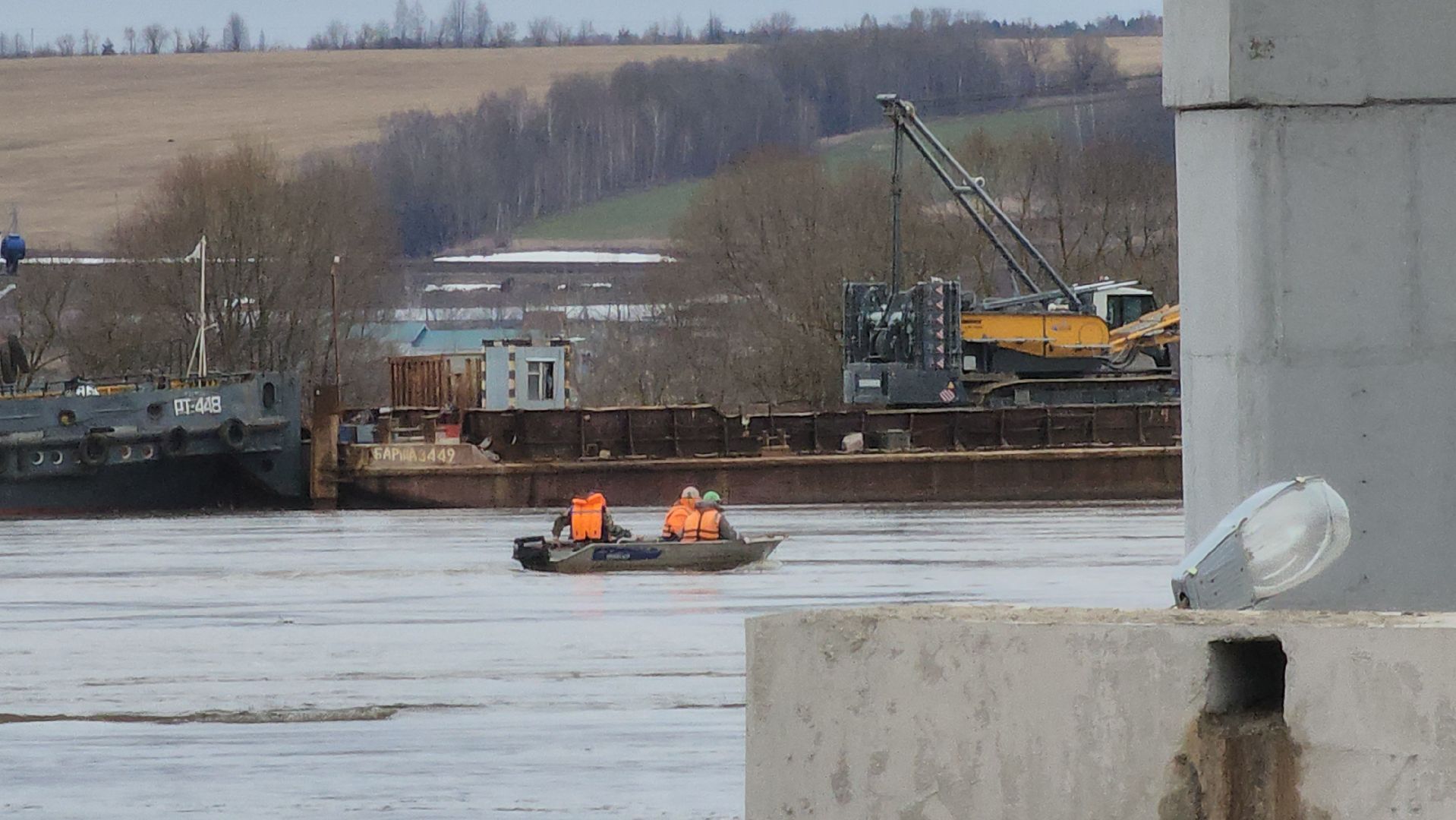 серпухов, мост через оку, строительство моста, паводок на оке, трасса М2,