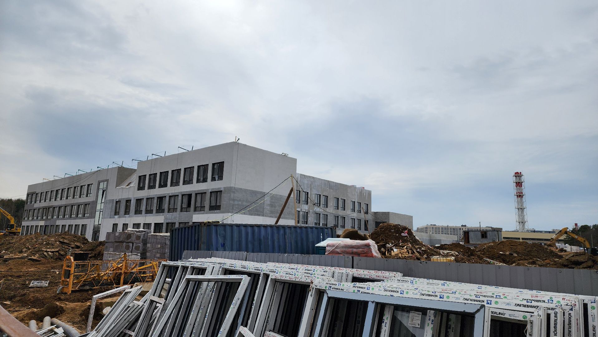 одинцово, Заречье, строительство, школа, самолет,