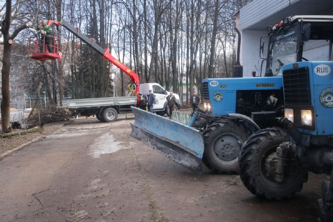 Пущино, благоустройство, уборка, весна, Подмосковье