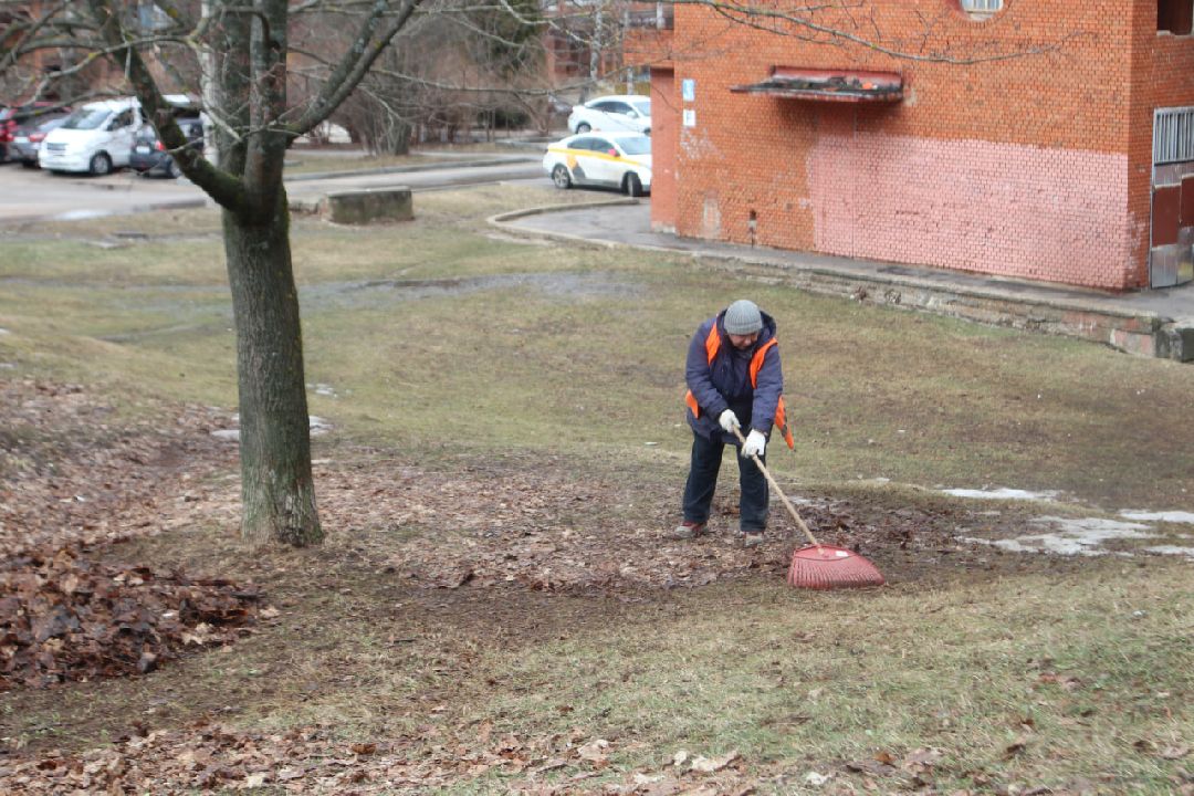 Пущино, благоустройство, уборка, весна, Подмосковье