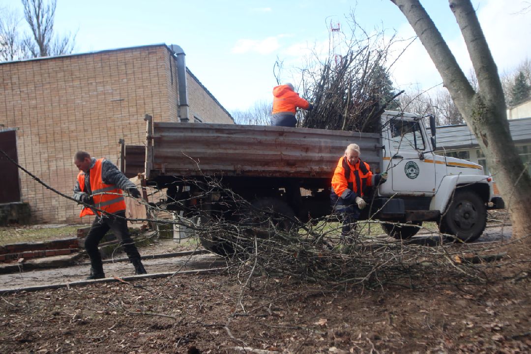 Пущино, благоустройство, уборка, весна, Подмосковье