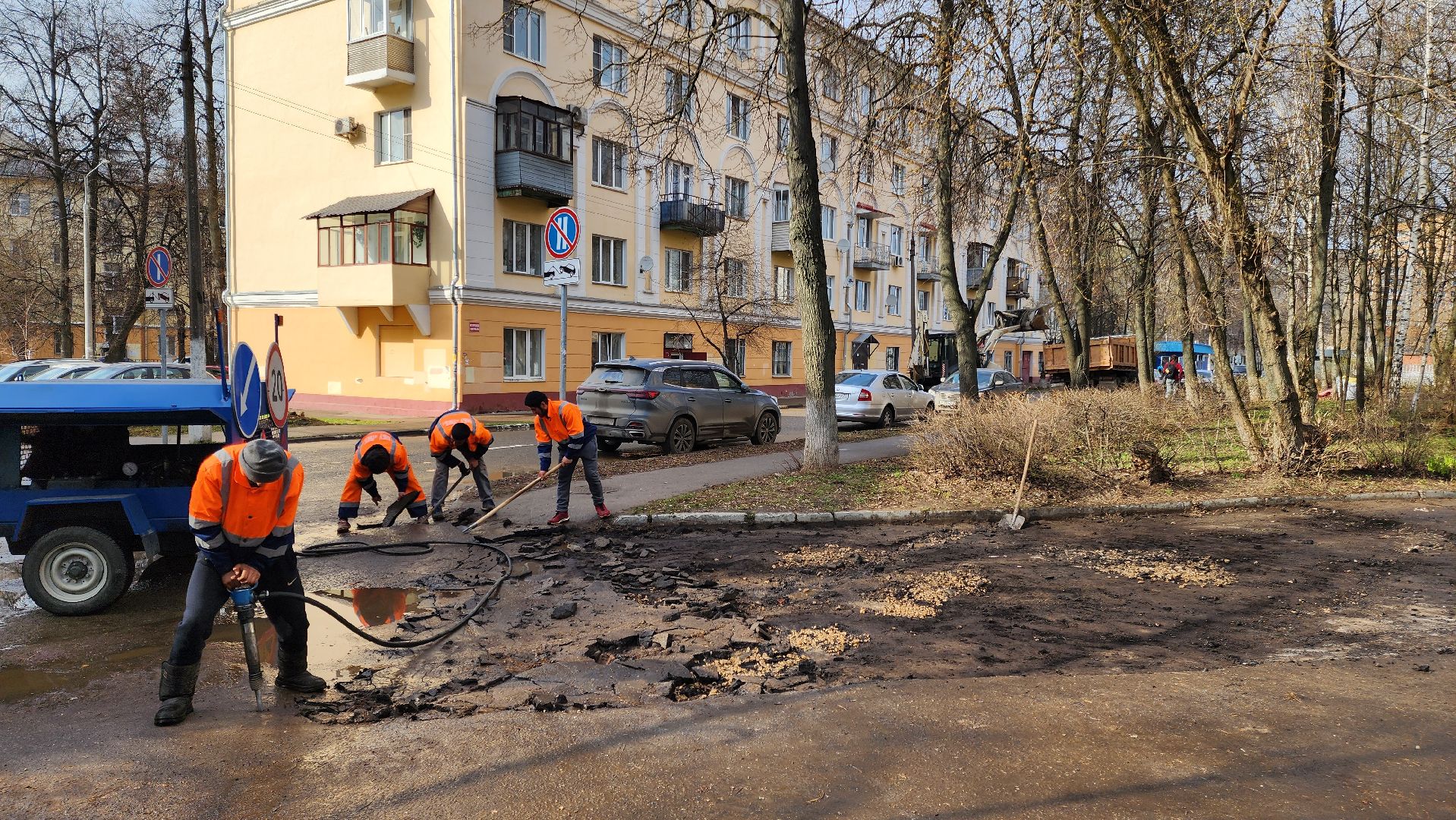 Подольск, Ямочный ремонт, Дороги, коммунальная служба,