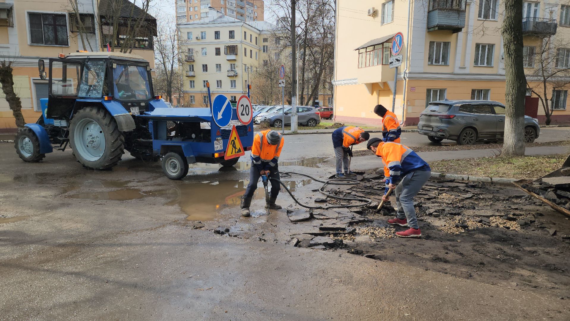Подольск, Ямочный ремонт, Дороги, коммунальная служба,