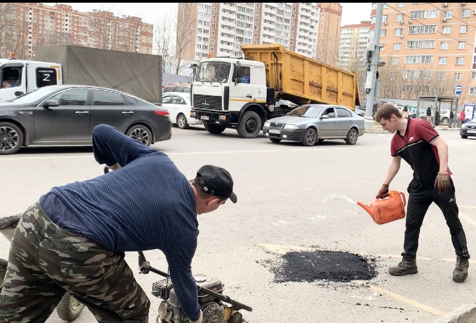 Балашиха, Подмосковье, ямочный ремонт, ямы, ремонт дорог,