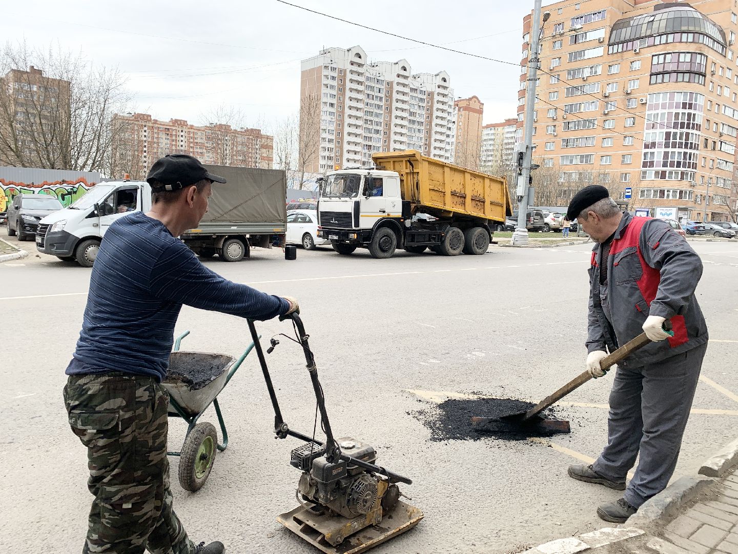 Балашиха, Подмосковье, ямочный ремонт, ямы, ремонт дорог,
