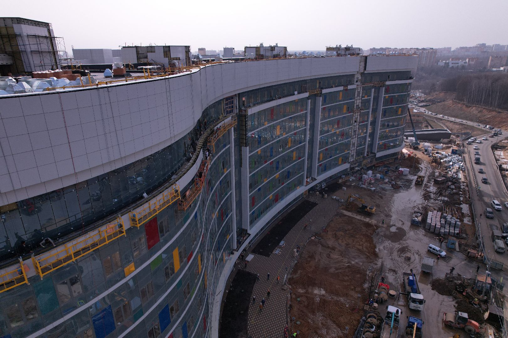 видео с коптера, больница, красногорск,