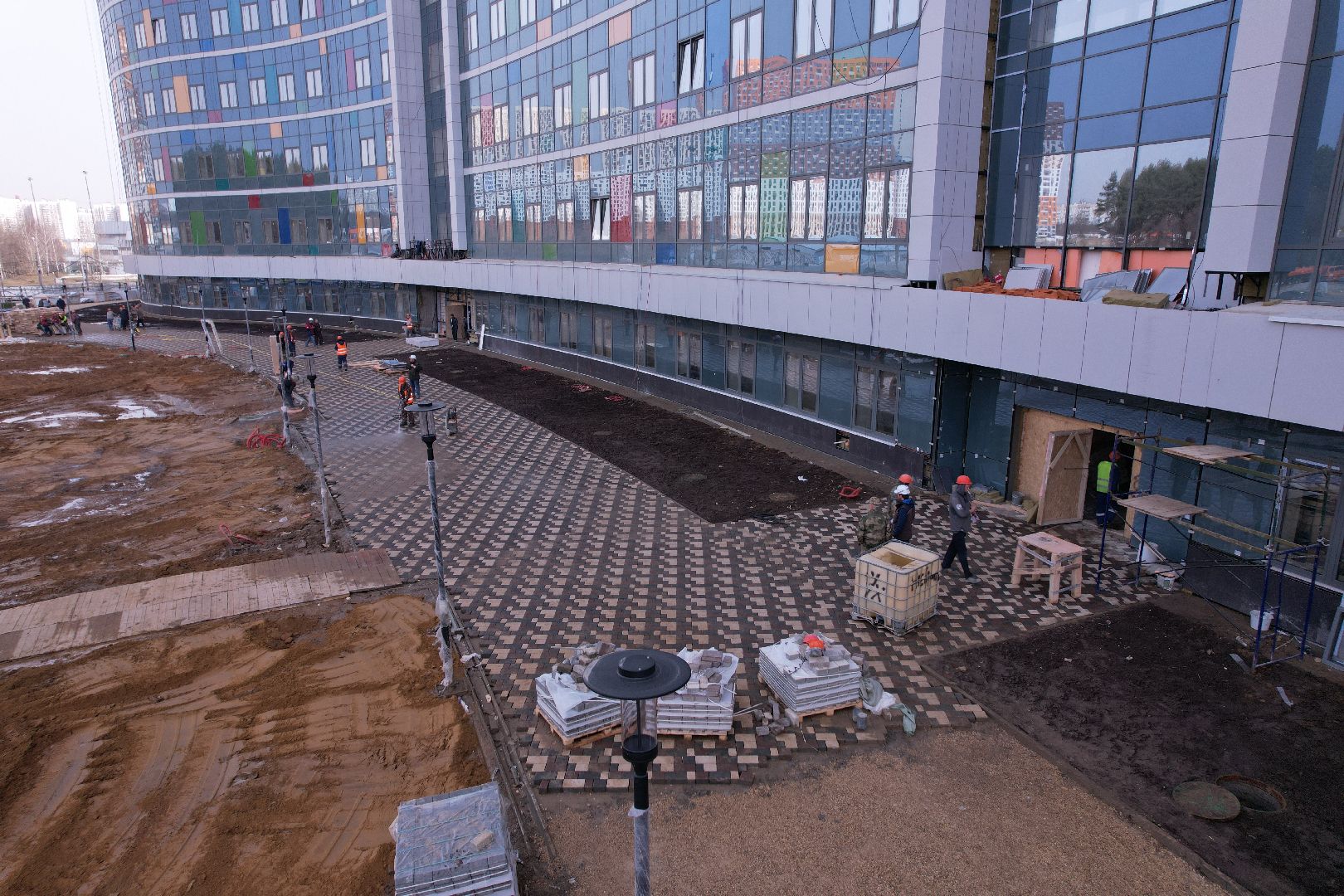 видео с коптера, больница, красногорск,