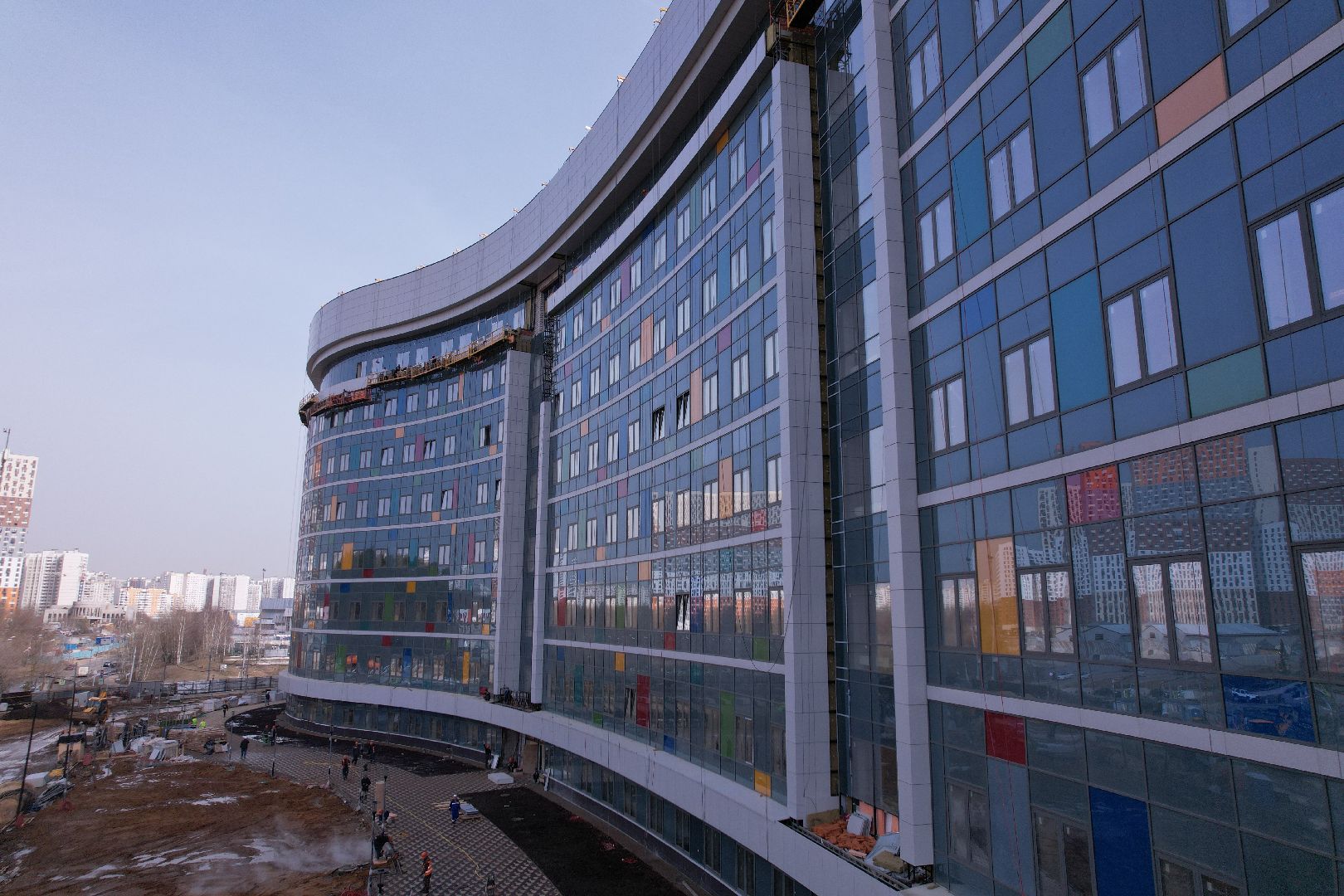 видео с коптера, больница, красногорск,