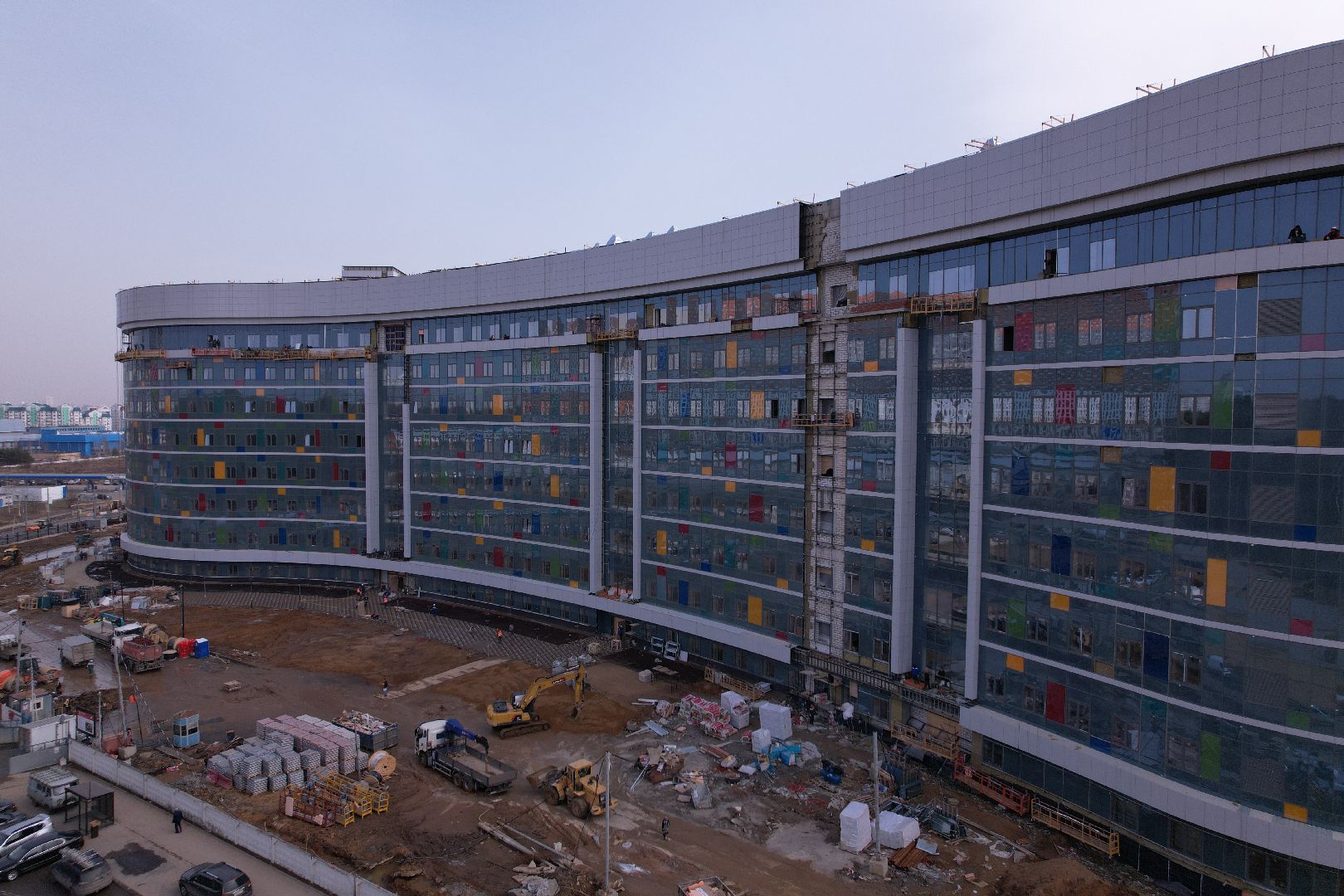 видео с коптера, больница, красногорск,