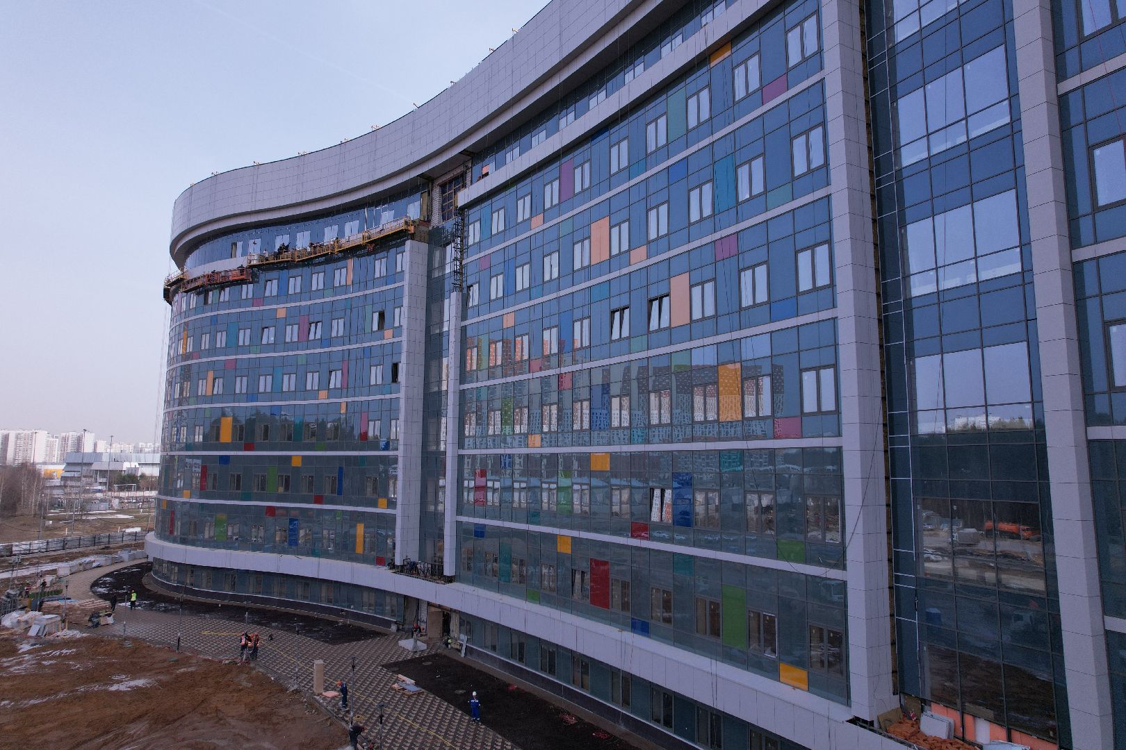 видео с коптера, больница, красногорск,