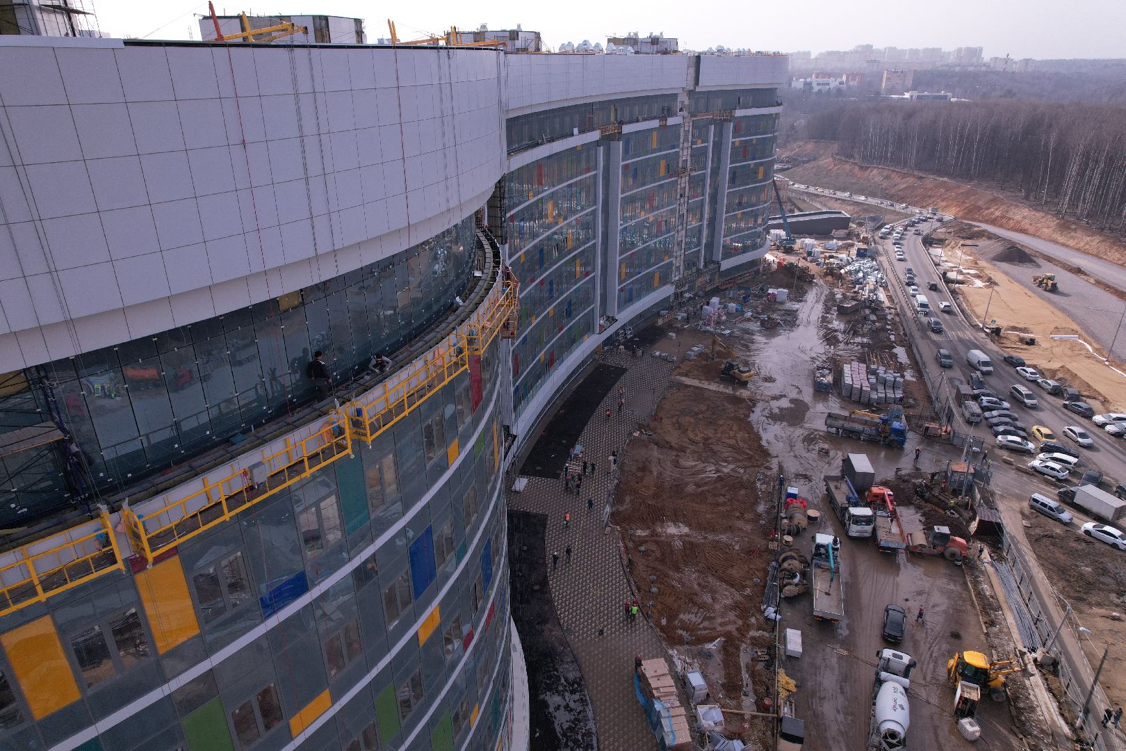 видео с коптера, больница, красногорск,