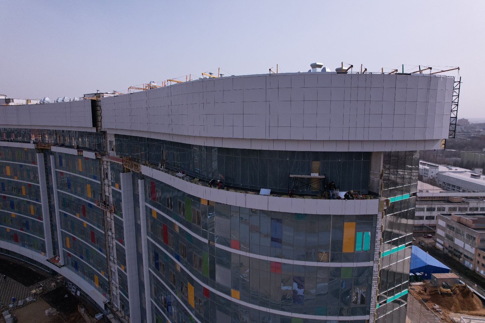 видео с коптера, больница, красногорск,