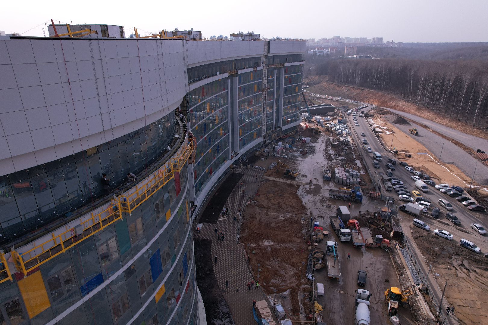 видео с коптера, больница, красногорск,