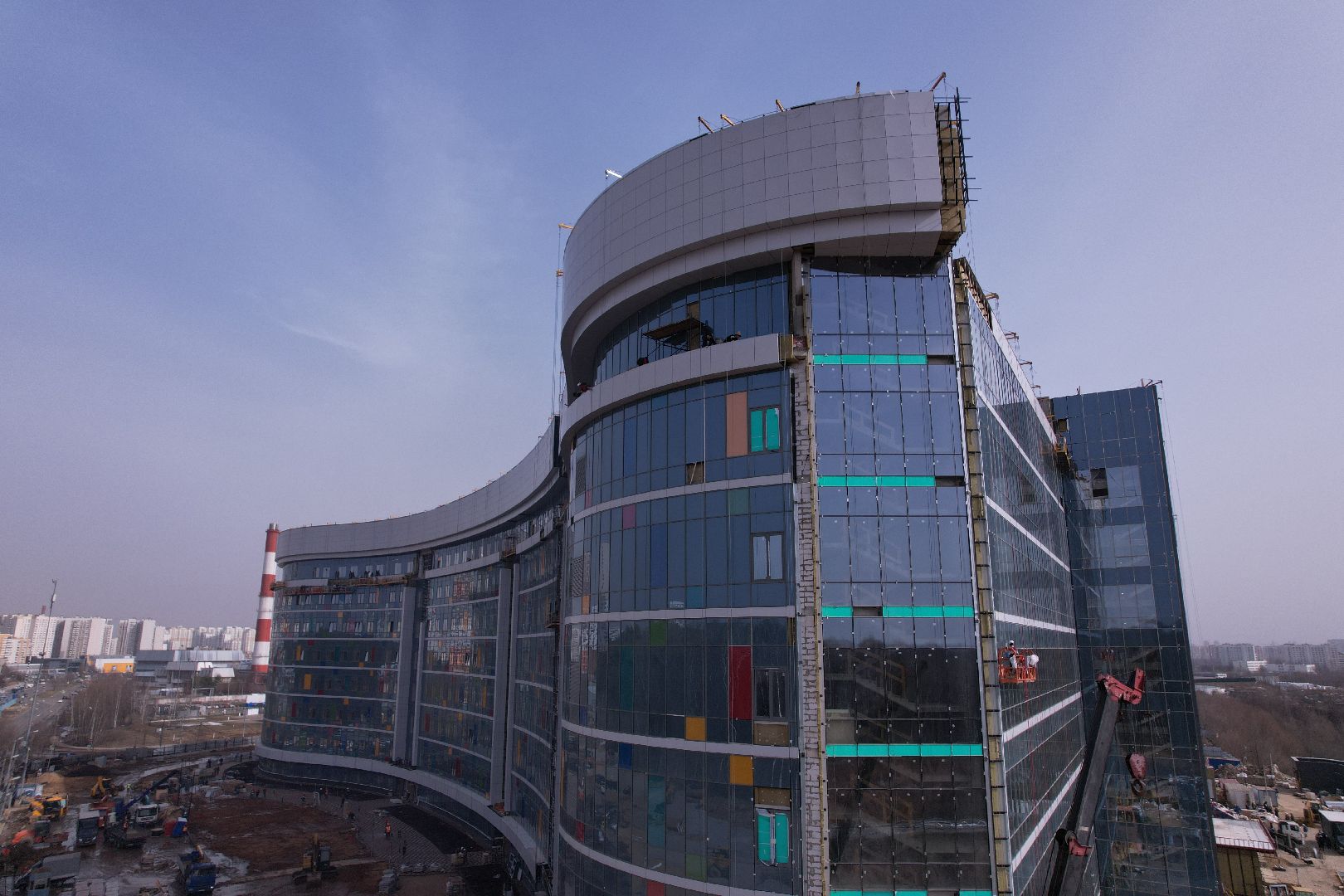 видео с коптера, больница, красногорск,