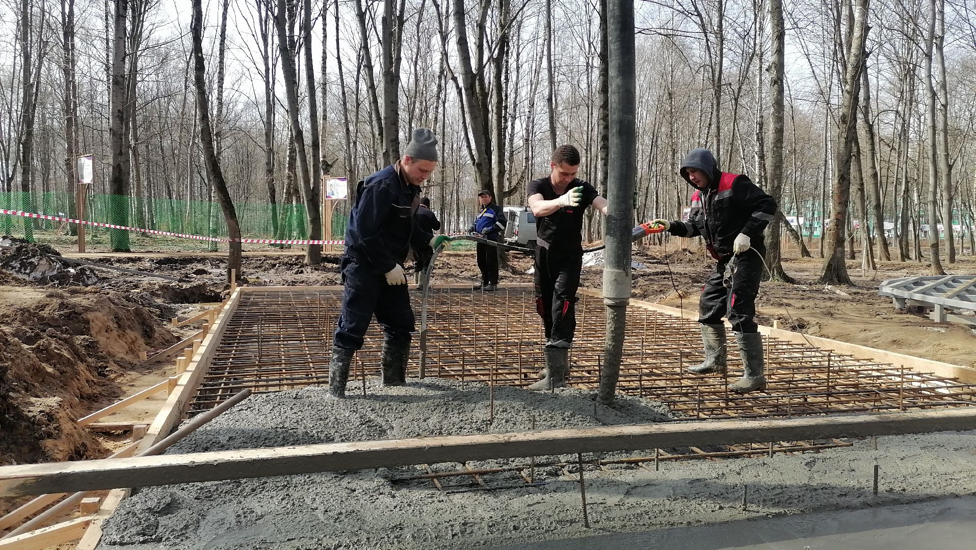 Парк, благоустройство, лобня