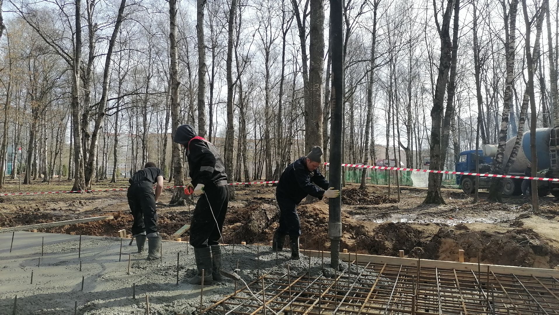 Парк, благоустройство, лобня