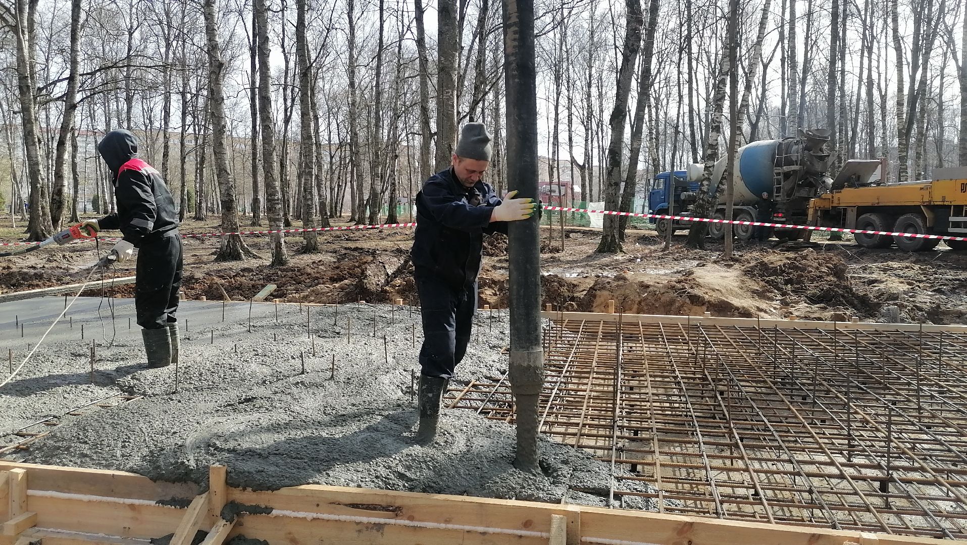 Парк, благоустройство, лобня