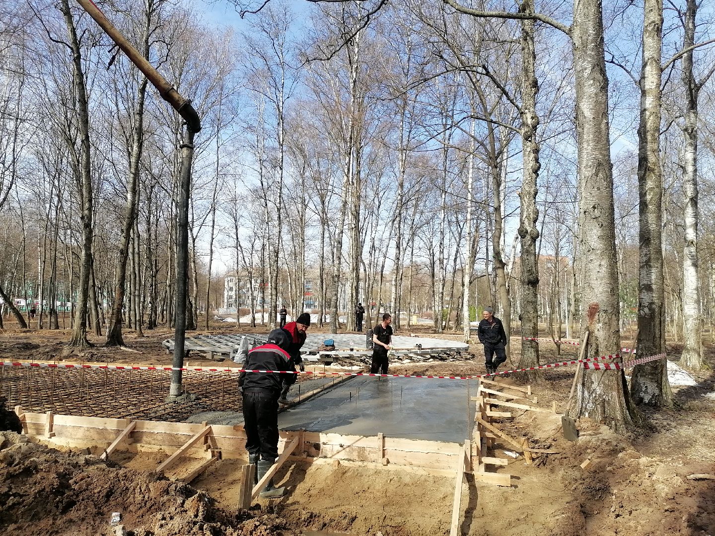 Парк, благоустройство, лобня