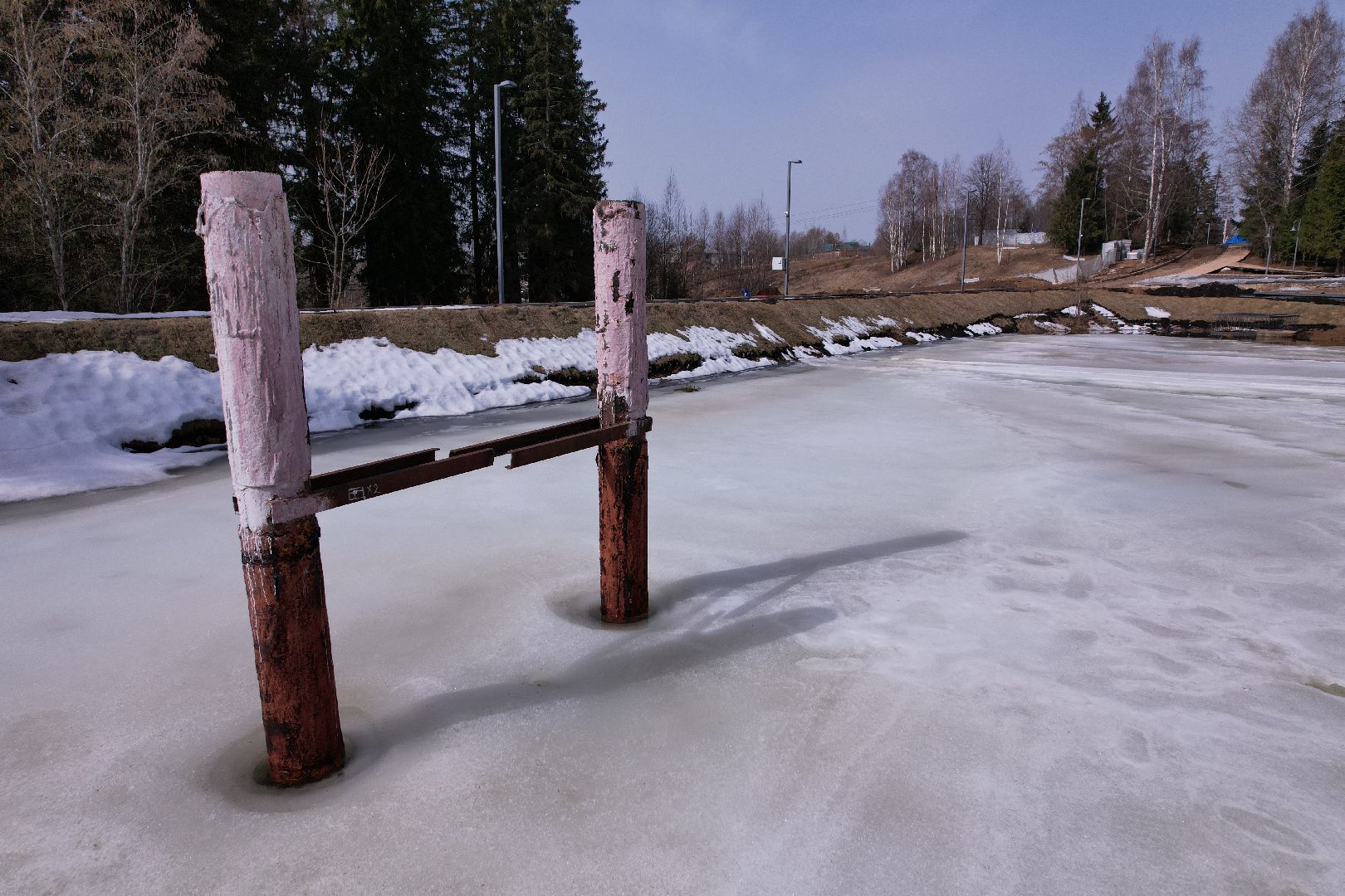 видео с коптера, плотина, благоустройство,