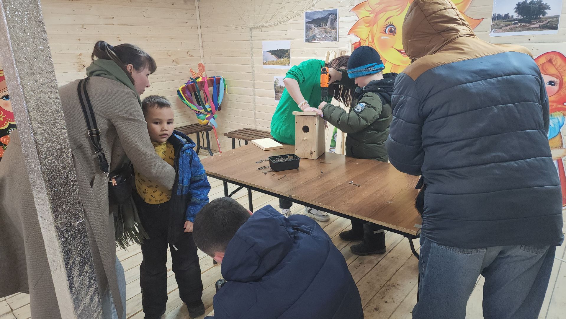 долгопрудный, парки, пернатые в парках, скворечник, экопрогулка, мастер-класс,