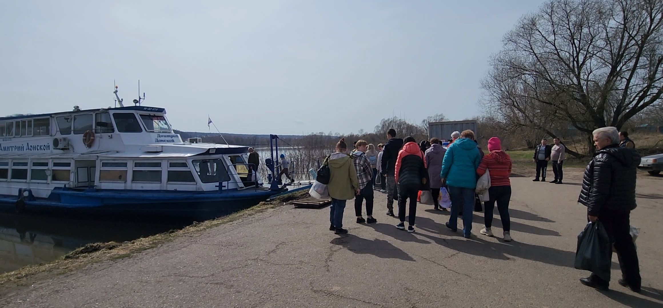 Коломна, Озеры, паводок, разлив реки, теплоход,