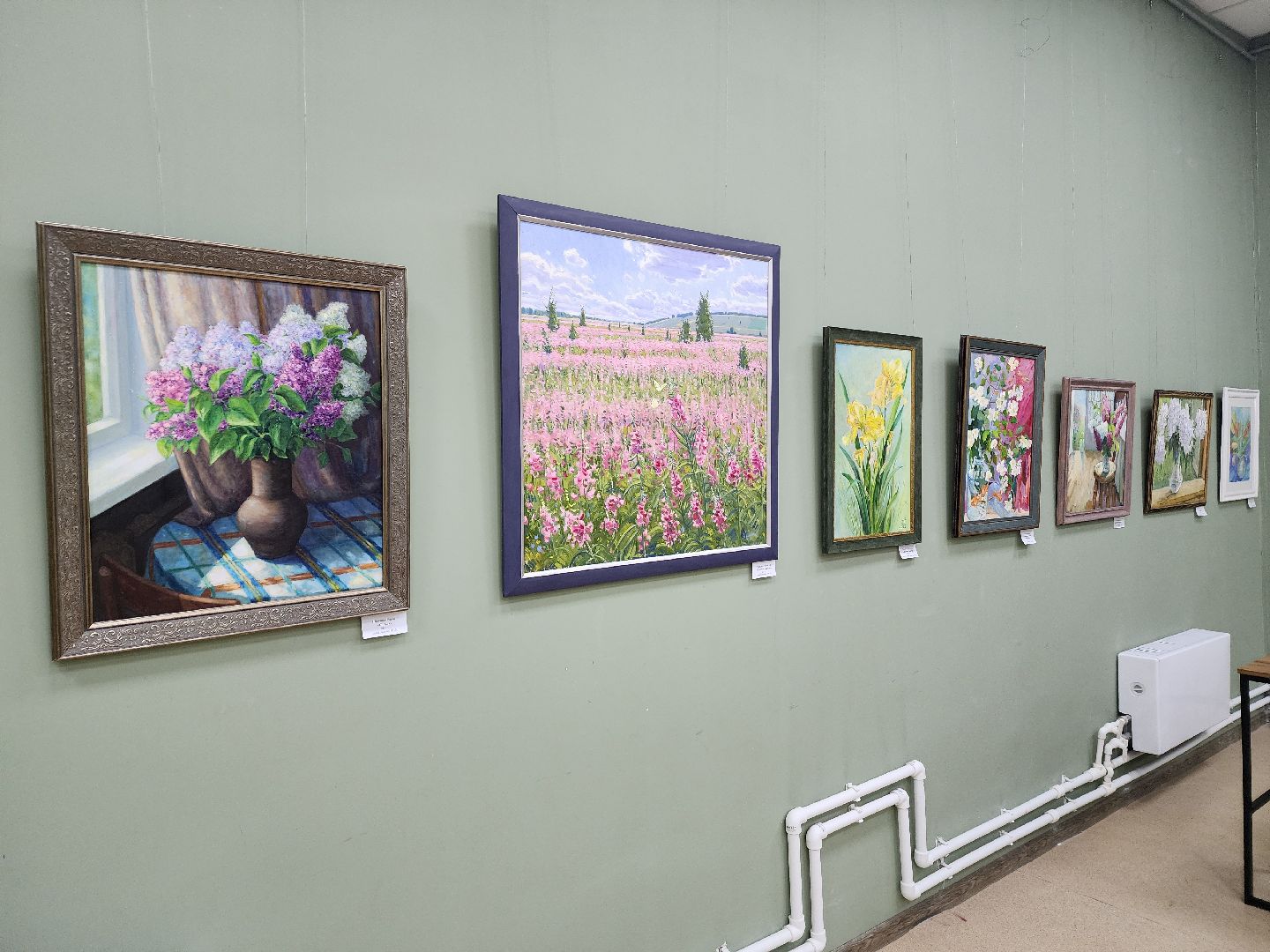 пушкино, дом художника, экспозиция, весна, живопись,