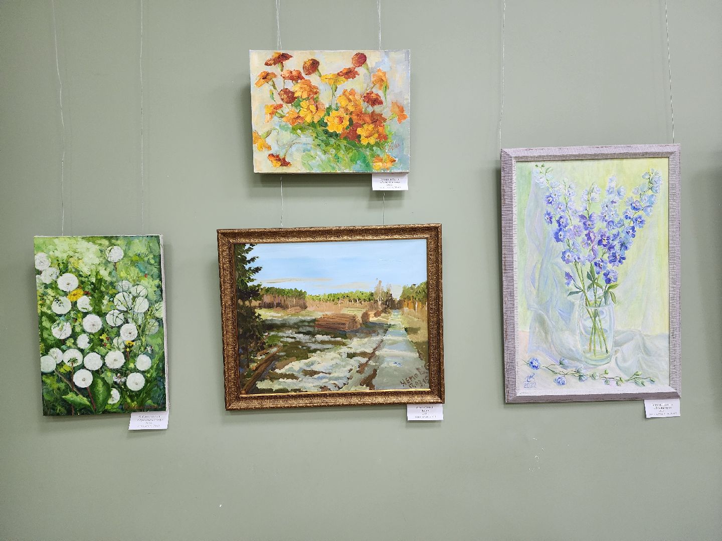 пушкино, дом художника, экспозиция, весна, живопись,