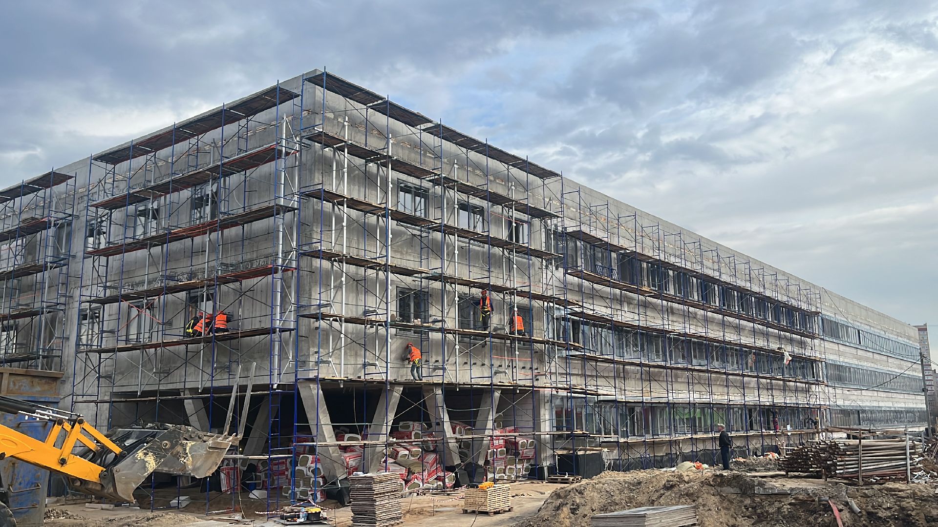 строительство, строительство школы, школа, новая школа,